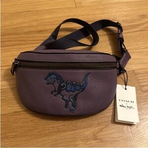 COACH Rexy  Limited Edition Purple Messenger Waist bag 💜 Very  Rare , BRAND New